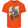 Downhill Mountain Biking DH Bike Cycling Kids T-Shirt Childrens Orange
