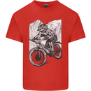 Downhill Mountain Biking DH Bike Cycling Kids T-Shirt Childrens Red