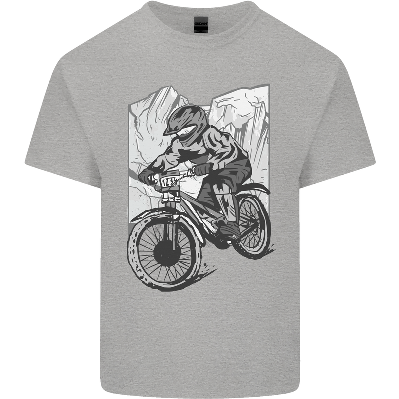 Downhill Mountain Biking DH Bike Cycling Kids T-Shirt Childrens Sports Grey