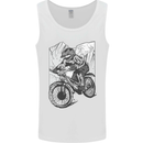 Downhill Mountain Biking DH Bike Cycling Mens Vest Tank Top White