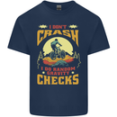 Downhill Mountain Biking DH Bike Funny Kids T-Shirt Childrens Navy Blue