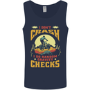 Downhill Mountain Biking DH Bike Funny Mens Vest Tank Top Navy Blue