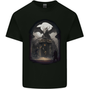Dragon Cave Fantasy RPG Role Play Games Kids T-Shirt Childrens Black
