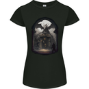 Dragon Cave Fantasy RPG Role Play Games Womens Petite Cut T-Shirt Black