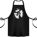 Dragon Moon Fantasy Cotton Apron 100% Organic Black