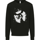 Dragon Moon Fantasy Mens Sweatshirt Jumper Black