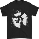 Dragon Moon Fantasy Mens T-Shirt 100% Cotton Black