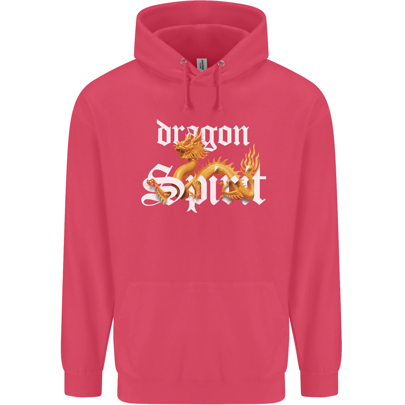Dragon Spirit Fantasy Childrens Kids Hoodie Heliconia