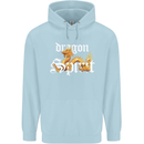 Dragon Spirit Fantasy Childrens Kids Hoodie Light Blue