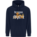 Dragon Spirit Fantasy Childrens Kids Hoodie Navy Blue