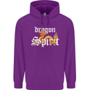 Dragon Spirit Fantasy Childrens Kids Hoodie Purple