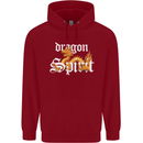 Dragon Spirit Fantasy Childrens Kids Hoodie Red