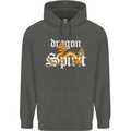 Dragon Spirit Fantasy Childrens Kids Hoodie Storm Grey