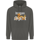Dragon Spirit Fantasy Childrens Kids Hoodie Storm Grey