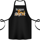 Dragon Spirit Fantasy Cotton Apron 100% Organic Black
