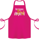 Dragon Spirit Fantasy Cotton Apron 100% Organic Pink