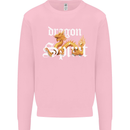 Dragon Spirit Fantasy Kids Sweatshirt Jumper Light Pink