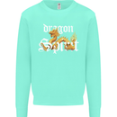 Dragon Spirit Fantasy Kids Sweatshirt Jumper Peppermint
