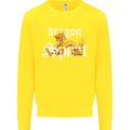 Dragon Spirit Fantasy Kids Sweatshirt Jumper Yellow
