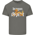 Dragon Spirit Fantasy Kids T-Shirt Childrens Charcoal