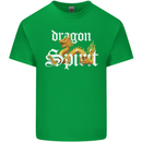 Dragon Spirit Fantasy Kids T-Shirt Childrens Irish Green