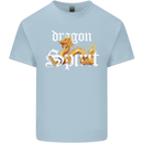 Dragon Spirit Fantasy Kids T-Shirt Childrens Light Blue