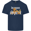 Dragon Spirit Fantasy Kids T-Shirt Childrens Navy Blue