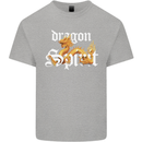 Dragon Spirit Fantasy Kids T-Shirt Childrens Sports Grey