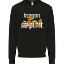 Dragon Spirit Fantasy Mens Sweatshirt Jumper Black