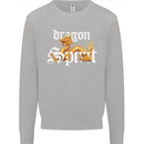 Dragon Spirit Fantasy Mens Sweatshirt Jumper Sports Grey