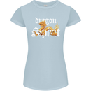Dragon Spirit Fantasy Womens Petite Cut T-Shirt Light Blue