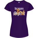 Dragon Spirit Fantasy Womens Petite Cut T-Shirt Purple