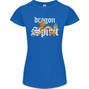 Dragon Spirit Fantasy Womens Petite Cut T-Shirt Royal Blue