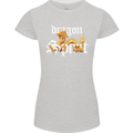 Dragon Spirit Fantasy Womens Petite Cut T-Shirt Sports Grey