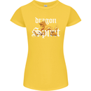 Dragon Spirit Fantasy Womens Petite Cut T-Shirt Yellow