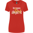 Dragon Spirit Fantasy Womens Wider Cut T-Shirt Red