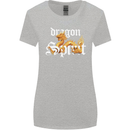 Dragon Spirit Fantasy Womens Wider Cut T-Shirt Sports Grey