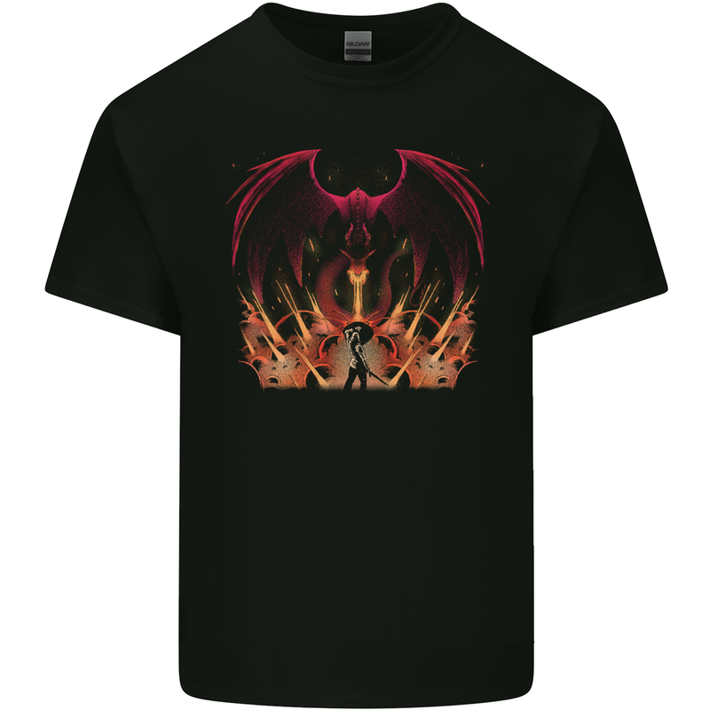 ﻿Dragon St George Crusader Knight Templar Fantasy Kids T-Shirt Childrens Black