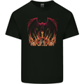 Dragon St George Crusader Knight Templar Fantasy Mens Cotton T-Shirt Tee Top Black