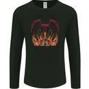 ﻿Dragon St George Crusader Knight Templar Fantasy Mens Long Sleeve T-Shirt Black