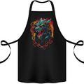 Dragon in Chains Fantasy Cotton Apron 100% Organic Black