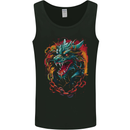 Dragon in Chains Fantasy Mens Vest Tank Top Black