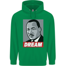 Dream Martin Luther King Black Lives Matter Childrens Kids Hoodie Irish Green