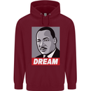 Dream Martin Luther King Black Lives Matter Childrens Kids Hoodie Maroon