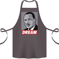 Dream Martin Luther King Black Lives Matter Cotton Apron 100% Organic Dark Grey