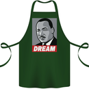 Dream Martin Luther King Black Lives Matter Cotton Apron 100% Organic Forest Green