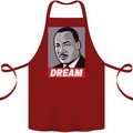 Dream Martin Luther King Black Lives Matter Cotton Apron 100% Organic Maroon