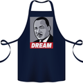 Dream Martin Luther King Black Lives Matter Cotton Apron 100% Organic Navy Blue