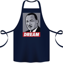 Dream Martin Luther King Black Lives Matter Cotton Apron 100% Organic Navy Blue