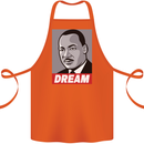 Dream Martin Luther King Black Lives Matter Cotton Apron 100% Organic Orange